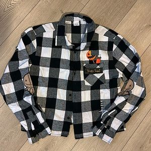Trick R’ Treat Sam Cropped Flannel Shirt